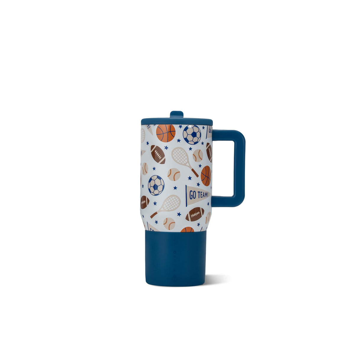 HydroJug Traveler 32oz, Insulated Water Bottle with Handle, Brown Leopard