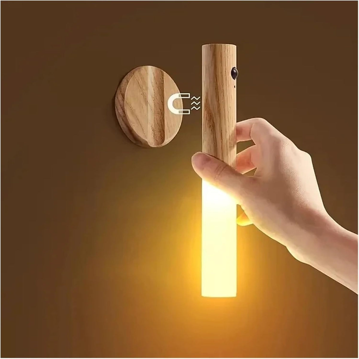 1pc Intelligent Human Body Induction Night Light LED Rechargeable Corridor Cabinet Wall Household Toilet(Type 1)
