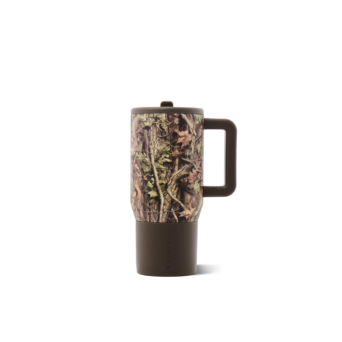 HydroJug Traveler 32oz, Insulated Water Bottle with Handle, Brown Leopard