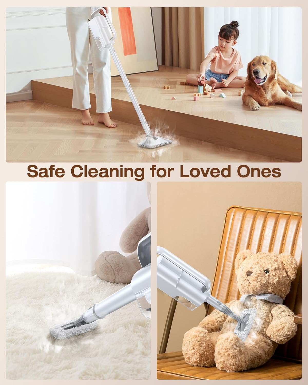 10-in-1 Steam Mop, Handheld Steam Cleaner & Steam Mops for Floor Cleaning