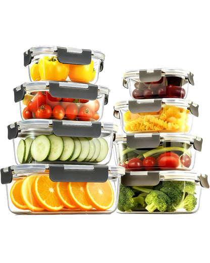 Pure Future 20-Pack Reusable Double Compartment Snack Containers with Lids