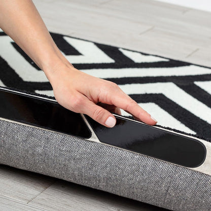 GORILLA GRIP Rug Gripper Pads Keep Area Rugs Corners from Curling, Reusable Double-Sided Stickers Holds Down Carpet in Place, Grips on Tile and Hardwood Floors Helps Prevent Sliding, Home Décor, 8 Pcs