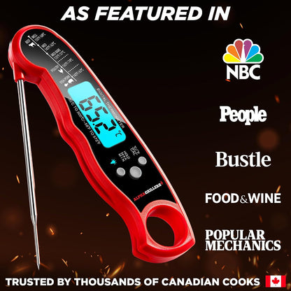 Alpha Grillers Meat Thermometer Digital Stocking Stuffers Gifts for Men Dad