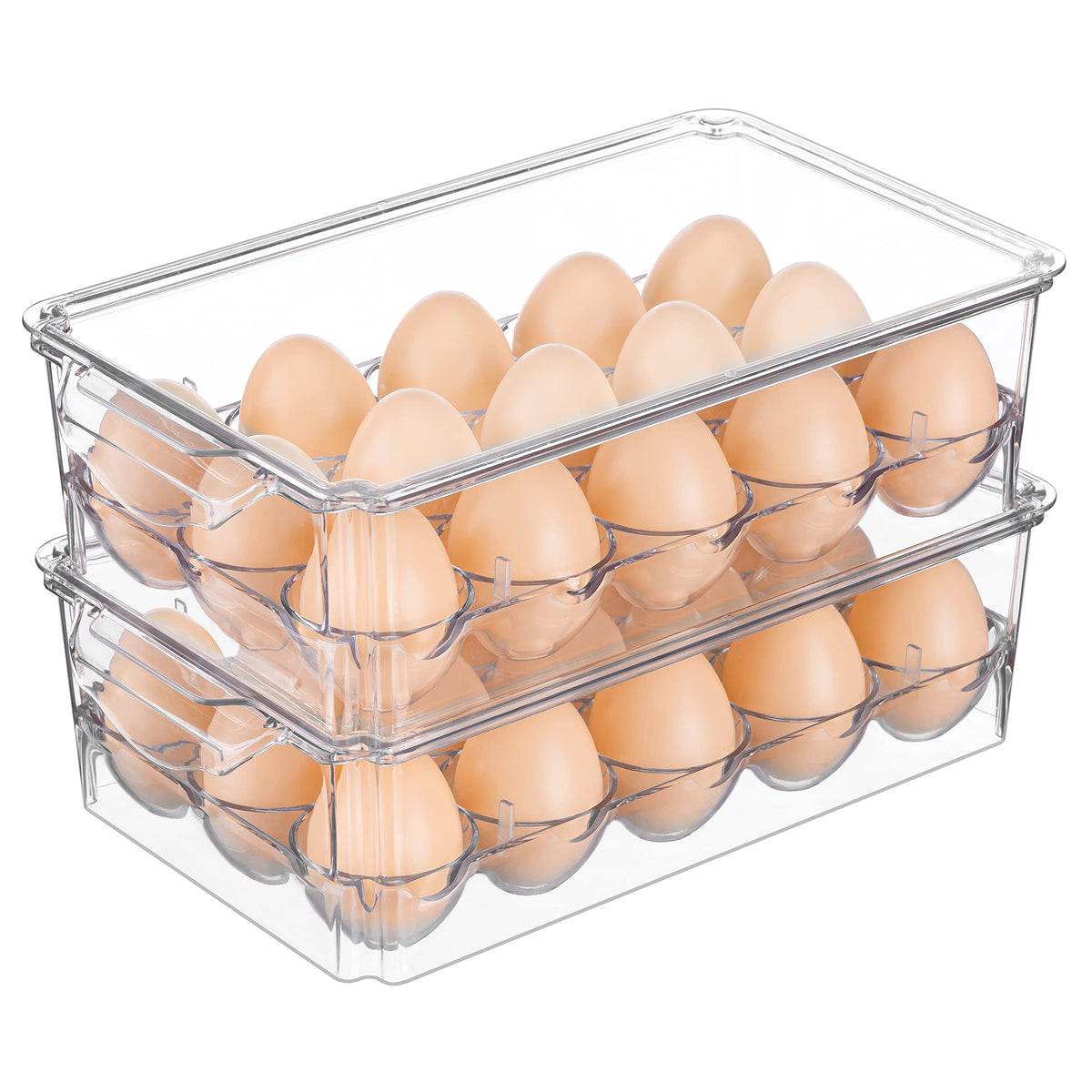 Pure Future 20-Pack Reusable Double Compartment Snack Containers with Lids
