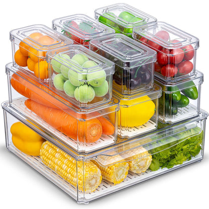 Pure Future 20-Pack Reusable Double Compartment Snack Containers with Lids