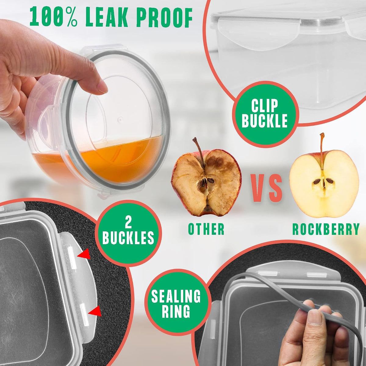50 Pcs Large Food Storage Containers with Lids Airtight -85 OZ to Small Box